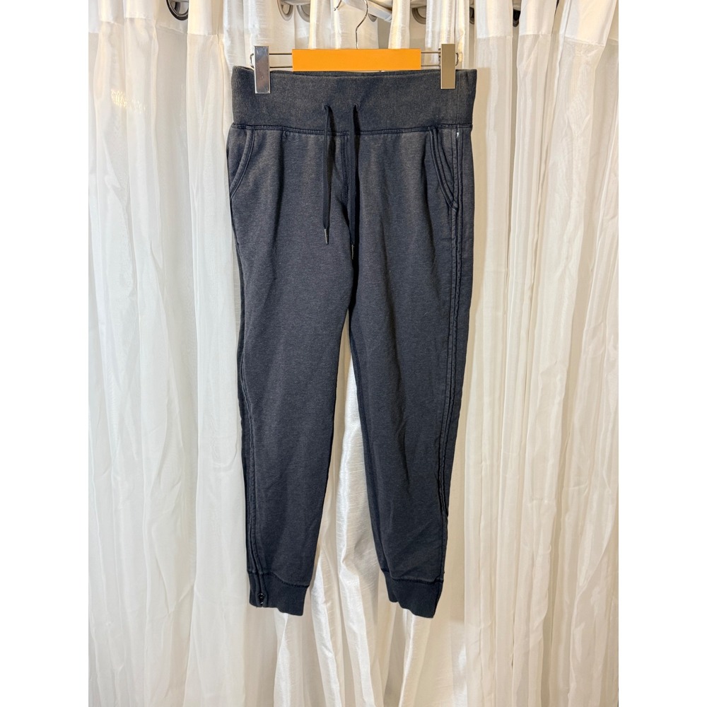 Lululemon Scuba Jogger Womens 4 Charcoal Grey Heather Side Zip Pockets